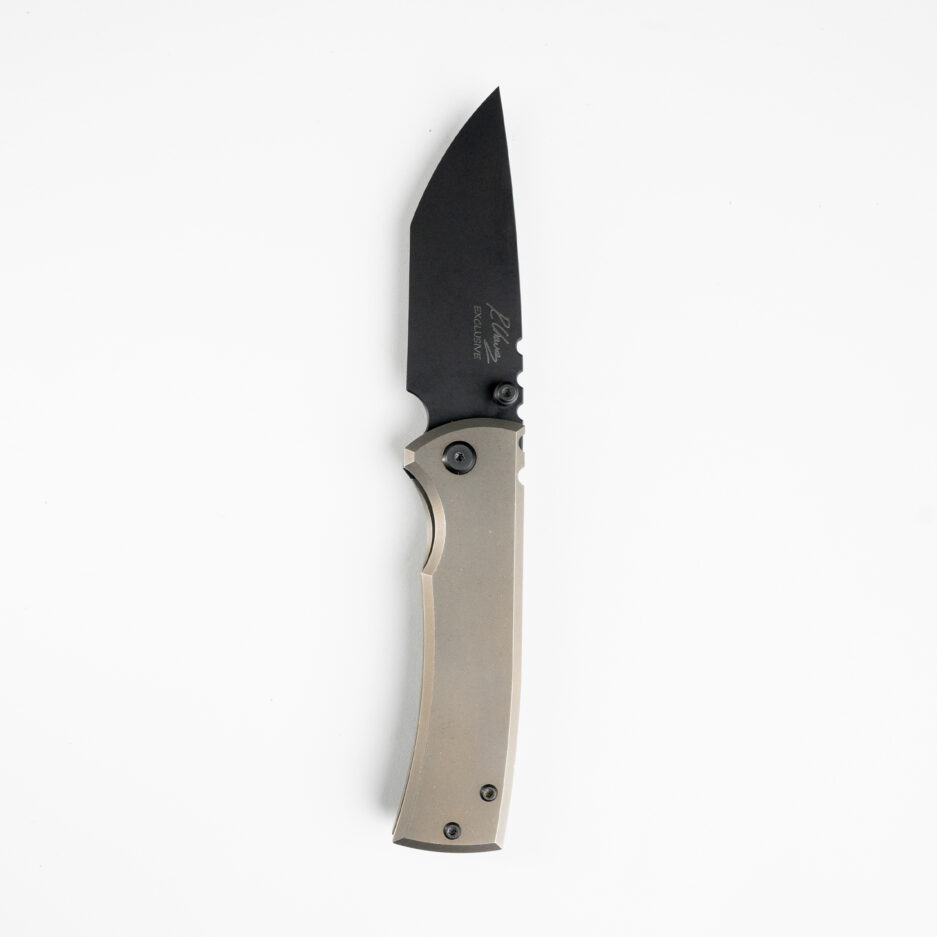 Chaves Exclusive Redencion 229 – პრემიუმ ტაქტიკური დანა Chisel Grind Black PVD Blade და Titanium Handle